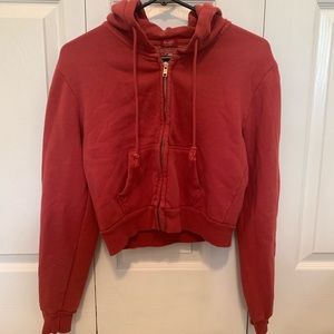 Red Crystal Hoodie Jacket